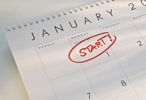January Calendar Close up